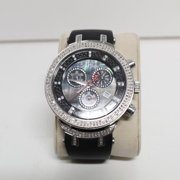 Joe Rodeo JJM-3 Diamond Watch w/Black Rubber Band #1007H - Picture 1 of 5